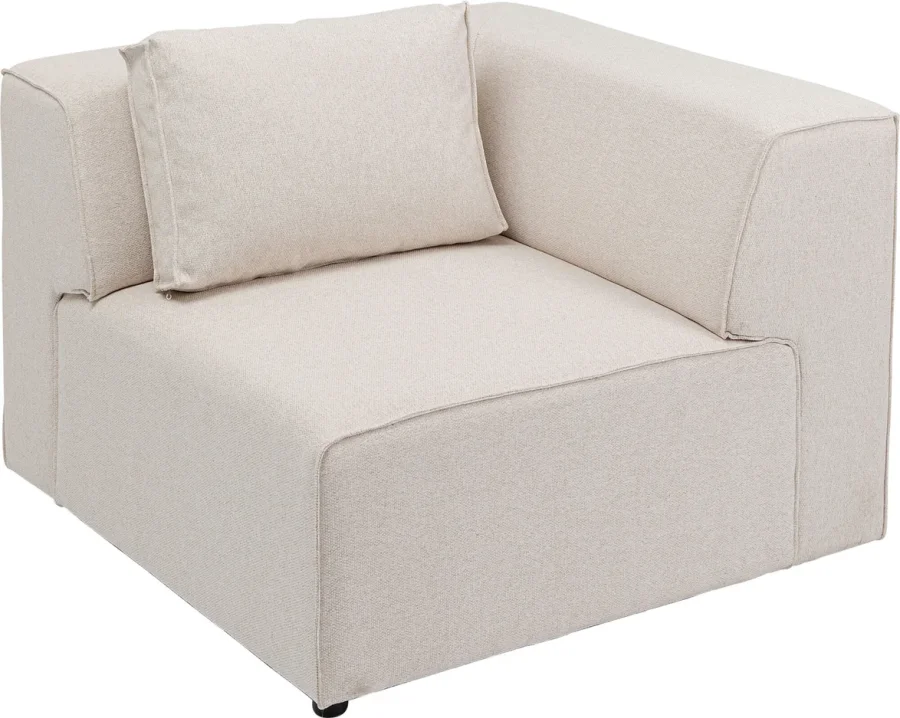 KARE DESIGN Infinity Corner Elements Cream Right modul - creme polyester og polypropylen