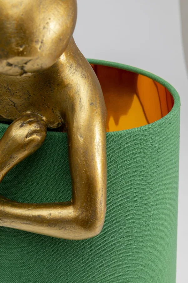 KARE DESIGN Animal Rabbit bordlampe - grnt lin og gull polyresin/stl