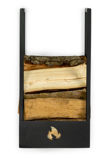 SPINDER DESIGN Lumber Locker S, opbevaring til brnde - sort stl