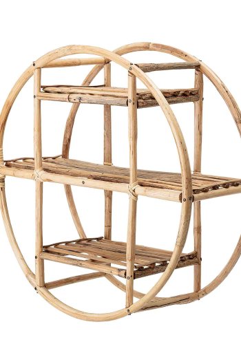 BLOOMINGVILLE Sia Wandregal - natürliches Zuckerrohr, rund (52)