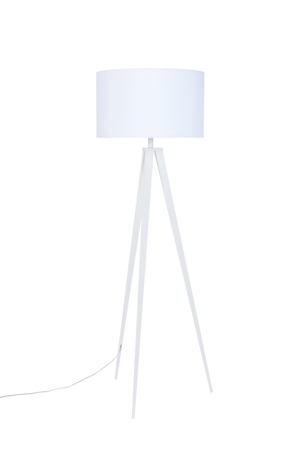 ZUIVER Stativ gulvlampe - hvit metall