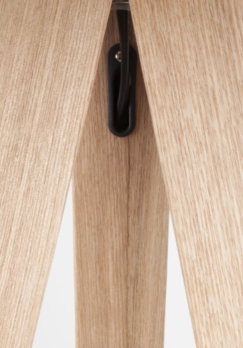 ZUIVER Stativ gulvlampe - svart og naturlig tre