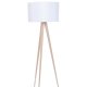 ZUIVER Stativ gulvlampe - hvit og naturlig tre