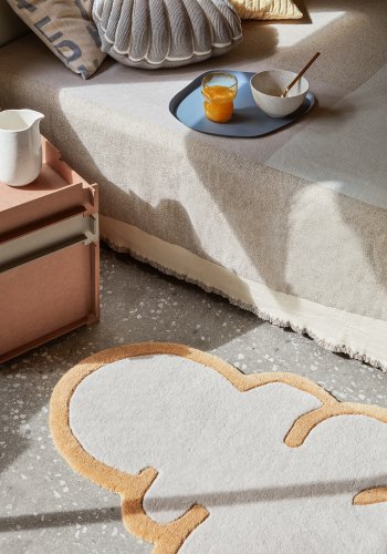 BROSTE COPENHAGEN Karla Tagesdecke, rechteckig – beige Baumwolle (240x260)