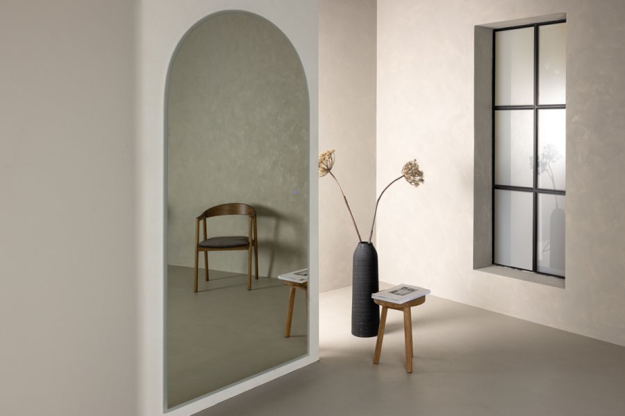 VIND KOLLEKSJON Skeppsvik x Josefin Lustig veggspeil med LED lys - speilglass (210x100)