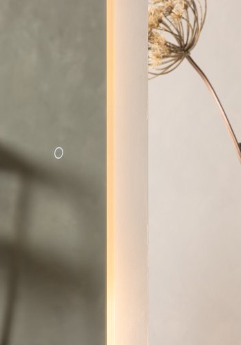 VIND KOLLEKSJON Skeppsvik x Josefin Lustig veggspeil med LED lys - speilglass (210x100)