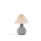 VIND COLLECTION lvsborg bordlampe - gr lin og gr betong