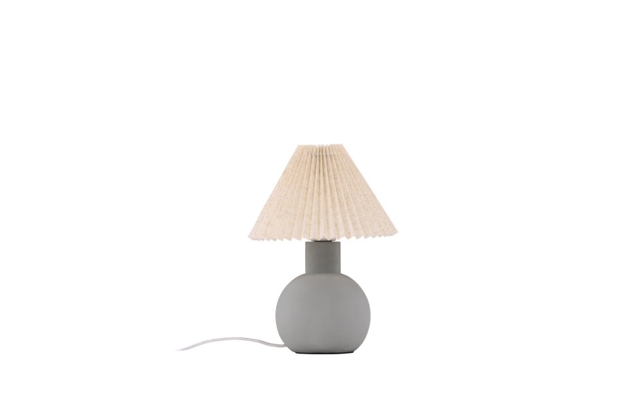 VIND COLLECTION lvsborg bordlampe - gr lin og gr betong