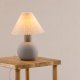 VIND COLLECTION lvsborg bordlampe - gr lin og gr betong
