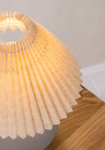 VIND COLLECTION lvsborg bordlampe - gr lin og gr betong