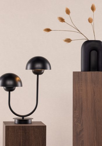 VIND COLLECTION Lyckorna bordlampe - sort jern