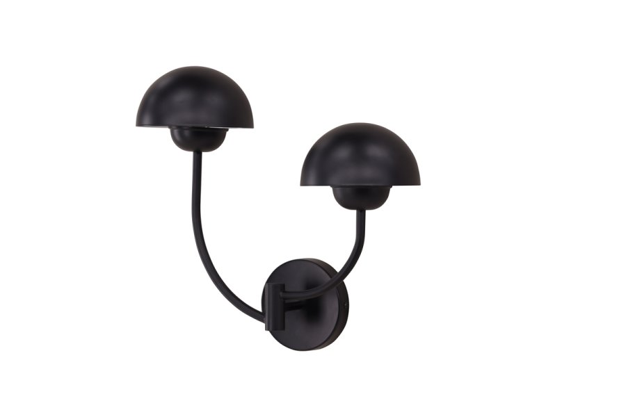 VINN KOLLEKSJON Lyckorna vegglampe - svart jern