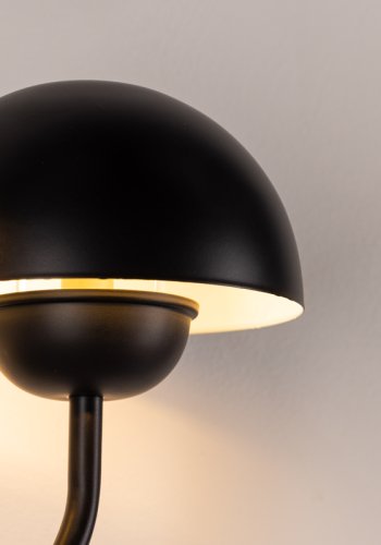 VINN KOLLEKSJON Lyckorna vegglampe - svart jern