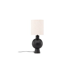 VIND COLLECTION Mysterna bordslampa - beige linne och svart betong