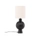 VIND KOLLEKSJON Mysterna bordlampe - beige lin og sort betong