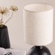 VIND KOLLEKSJON Mysterna bordlampe - beige lin og sort betong