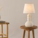 VIND KOLLEKSJON Mellerud bordlampe - beige lin og beige betong