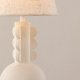 VIND KOLLEKSJON Mellerud bordlampe - beige lin og beige betong