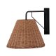 VIND COLLECTION Stala vegglampe - naturrotting og sort jern