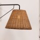VIND COLLECTION Stala vegglampe - naturrotting og sort jern