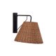 VIND COLLECTION Stala vegglampe - naturrotting og sort jern
