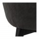 ACT NORDIC Bella spisebordsstol, m. armln - antracitgr polyester og sort eg