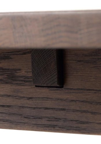 Arun spisebord, m. udtrk, rektangulr - espressoolie (95x180)