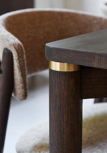 Arun spisebord, m. udtrk, rektangulr - espressoolie (95x180)