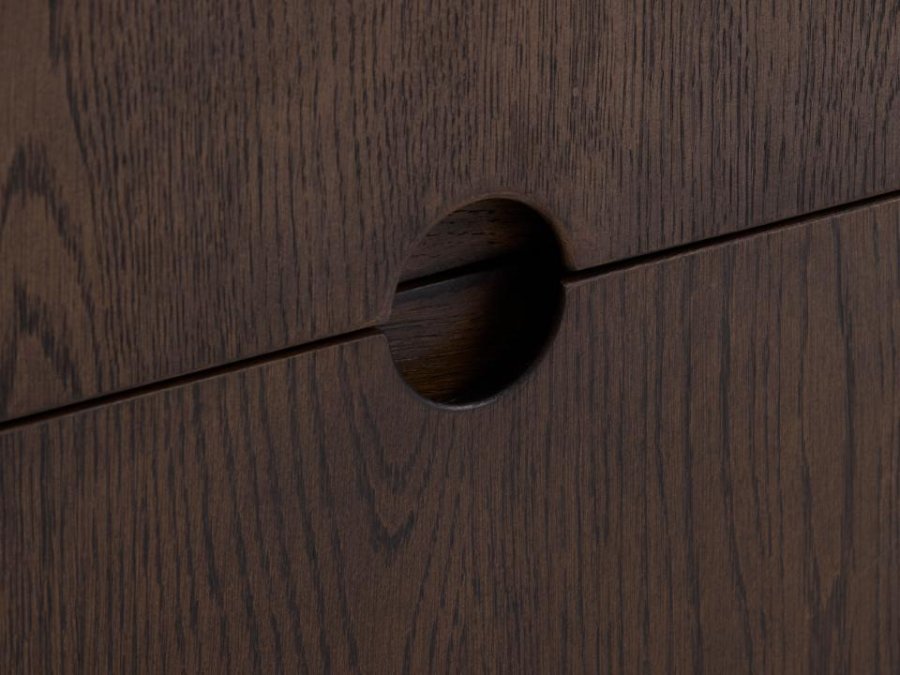 Arun sknk, m. 2 lger og 3 skuffer - espressoolie (B:160)