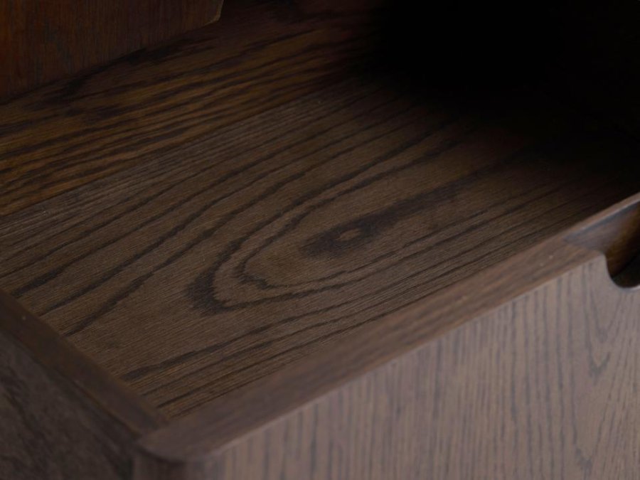 Arun sknk, m. 2 lger og 3 skuffer - espressoolie (B:160)