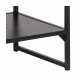 ACT NORDIC Seaford TV-bord, m. 3 hylder - sort melaminask og metal (120x33)
