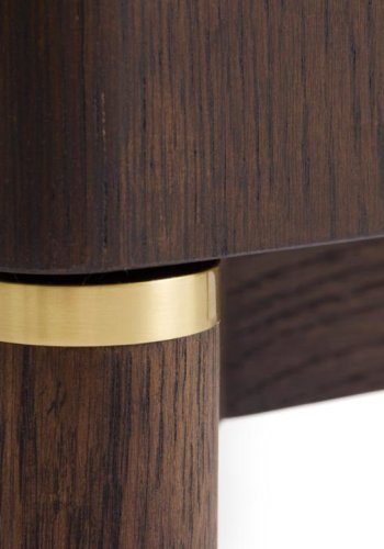 Arun skab, m. 2 lger og 4 hylder - espressoolie (H:130)