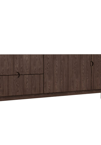 Arun TV-bord, m. 2 lger og 2 skuffer - espressoolie (B:160)