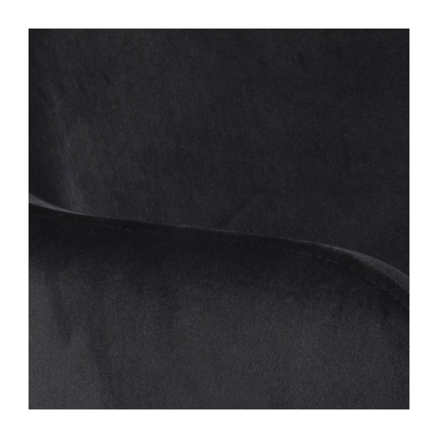 ACT NORDIC Lima Esszimmerstuhl, mit Armlehnen – schwarzes Polyester und Metall