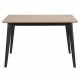 ACT NORDIC Roxby rektangulr spisebord - natur egetrsfiner og sort gummitr (120x80)