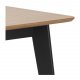 ACT NORDIC Roxby rektangulr spisebord - natur egetrsfiner og sort gummitr (120x80)