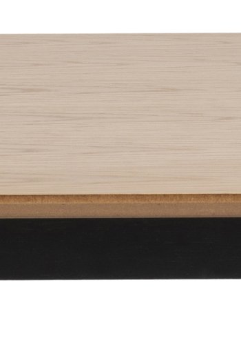 ACT NORDIC Roxby rektangulr spisebord - natur egetrsfiner og sort gummitr (120x80)