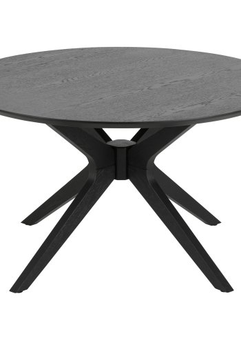 ACT NORDIC Duncan runder Couchtisch – schwarzes Eichenfurnier und Birke (80) 