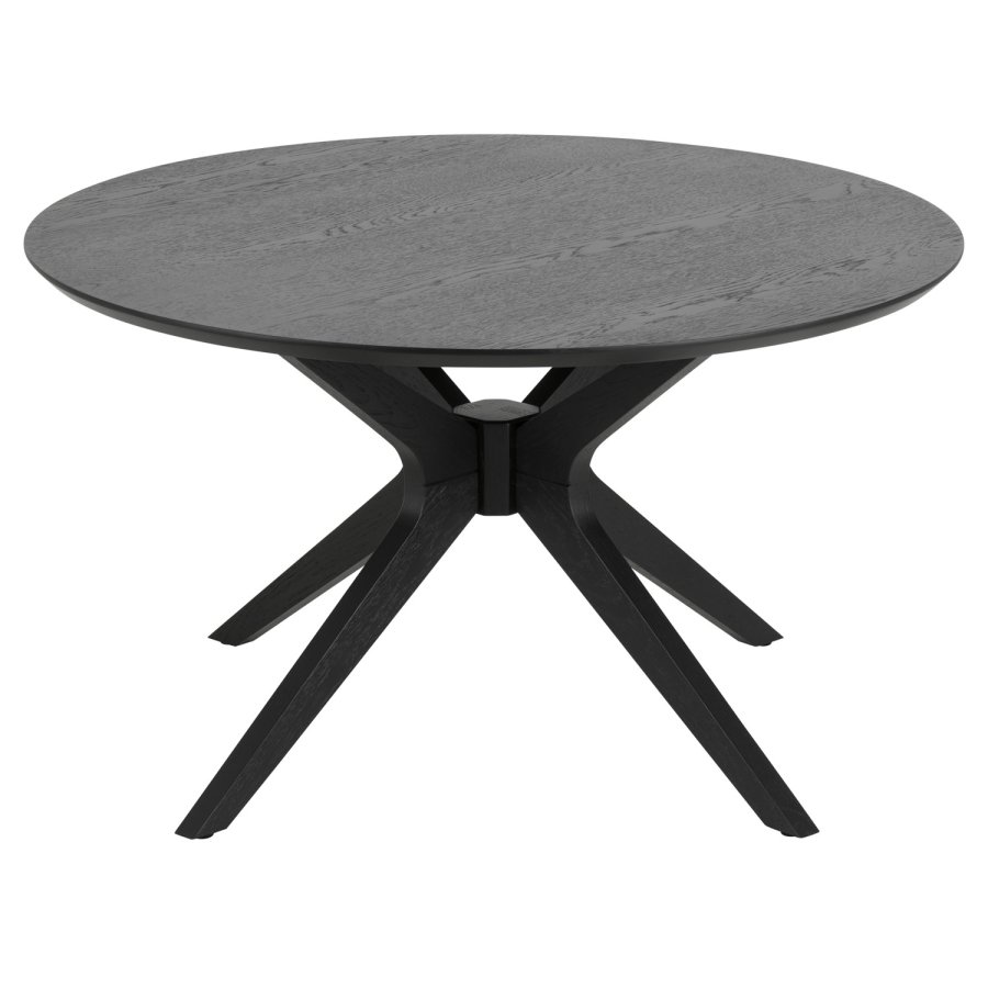 ACT NORDIC Duncan runder Couchtisch – schwarzes Eichenfurnier und Birke (80) 