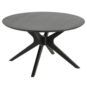 ACT NORDIC Duncan runt soffbord - svart ekfaner och björk (80)