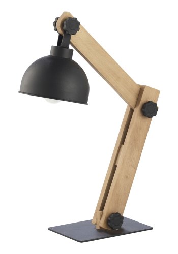 TK Oslo bordlampe - sort metall og tre