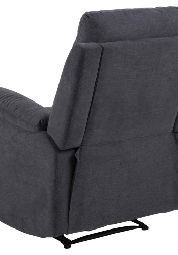 ACT NORDIC Sabia recliner stol, manuel - mrkegr stof og metal 