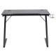ACT NORDIC Trooper Gamer-Tisch, mit Getränkehalter – schwarzes Melamin und Metall (100 x 60)