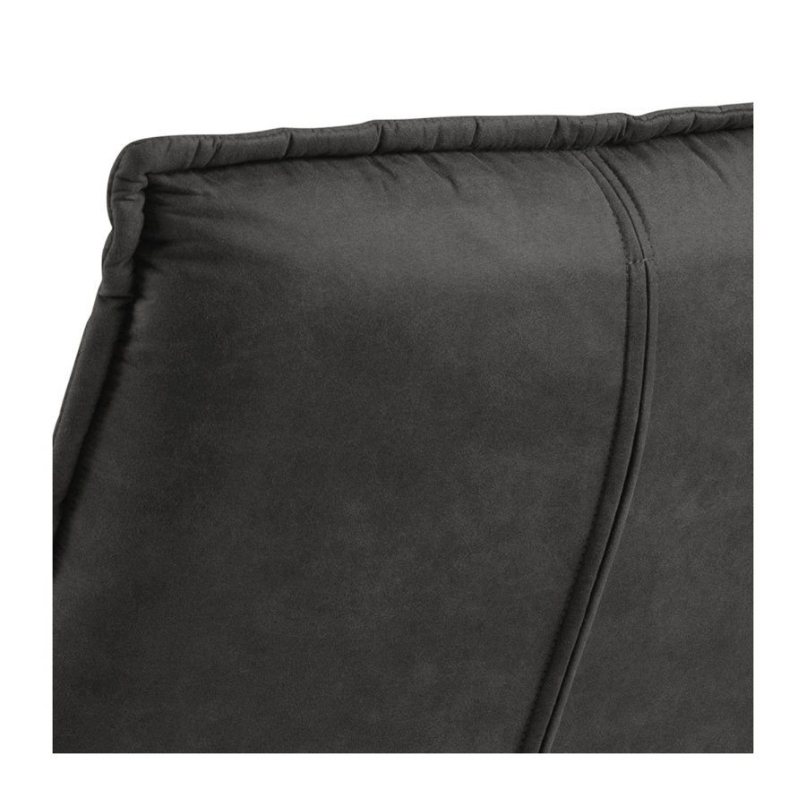 ACT NORDIC Storm drejestol, m. 4-stjernet hvet fod - antracitgr polyester og sort metal