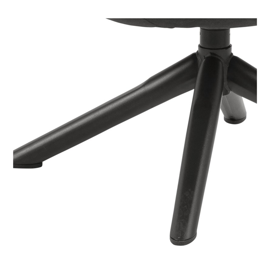 ACT NORDIC Storm drejestol, m. 4-stjernet hvet fod - antracitgr polyester og sort metal