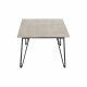 BLOOMINGVILLE Mundo Gartentisch - grau/schwarz Zement/Metall, rechteckig (90x60)
