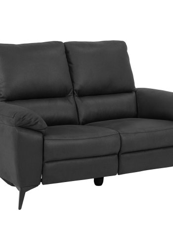 ACT NORDIC Rana 2-manns sofa, m. 2 elektriske hvilestoler og USB-port C-plugg - gr polyester og svart metall 