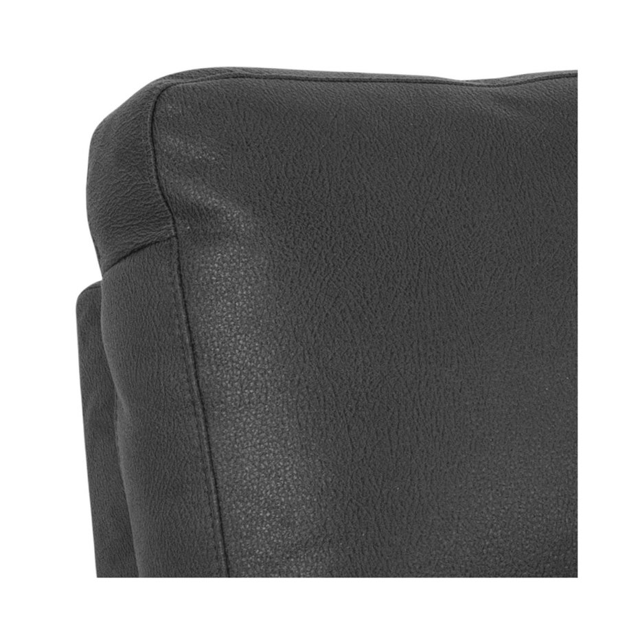 ACT NORDIC Rana 2-manns sofa, m. 2 elektriske hvilestoler og USB-port C-plugg - gr polyester og svart metall 