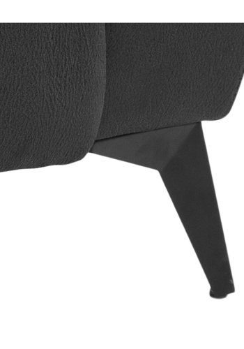 ACT NORDIC Rana 2-manns sofa, m. 2 elektriske hvilestoler og USB-port C-plugg - gr polyester og svart metall 