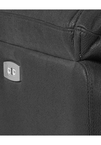 ACT NORDIC Rana 3-Sitzer-Sofa mit 2 elektrischen Liegen und USB-C-Stecker – graues Polyester und schwarzes Metall